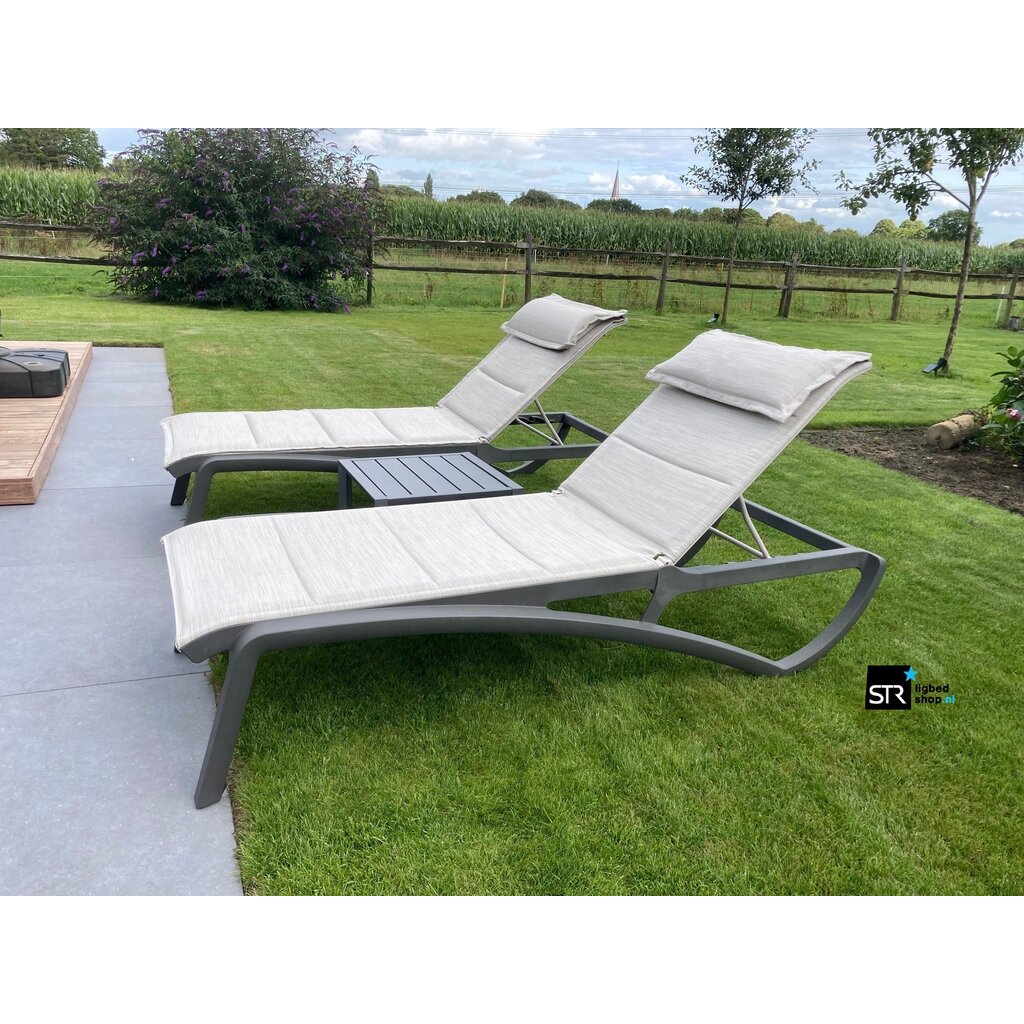 Grosfillex Ligbed Sunset comfort XL met nekkussen