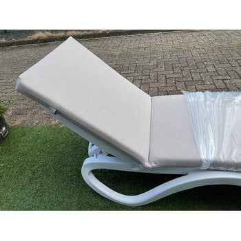 Ligbedshop Ligbedkussen Sunbrella Ruit melange