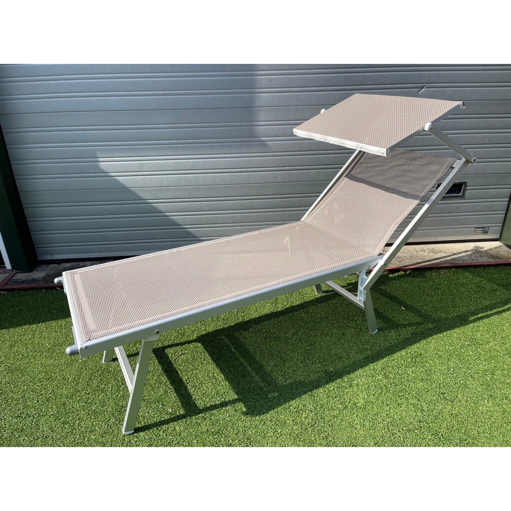 Ramberti Inklapbaar Italiaans ligbed T3 aluminium met luifel