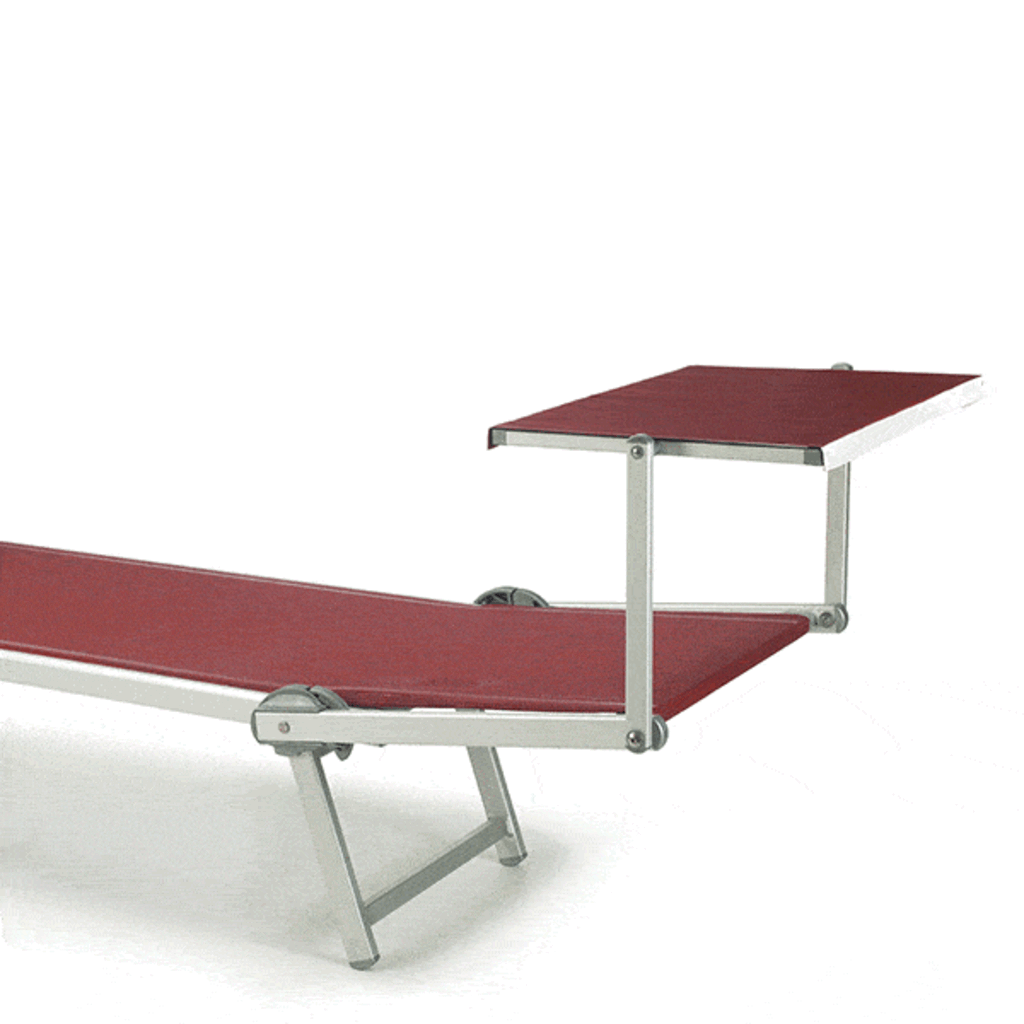 Ramberti Extra Lang Inklapbaar ligbed Rio aluminium