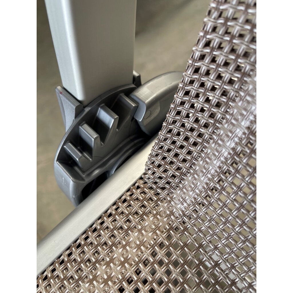 Ramberti Extra Lang Inklapbaar ligbed Rio aluminium