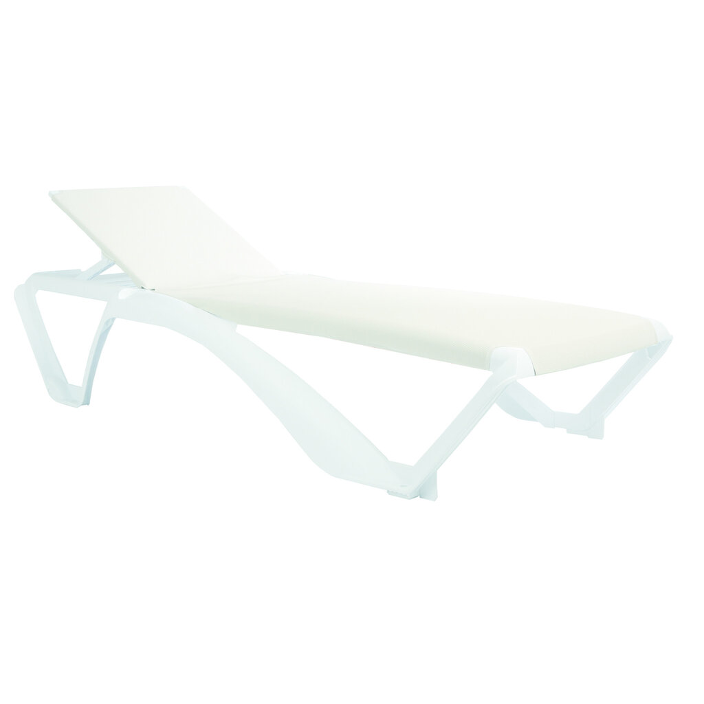 Resol Ligbed Marina Club wit frame met helder blauw textileen SALE