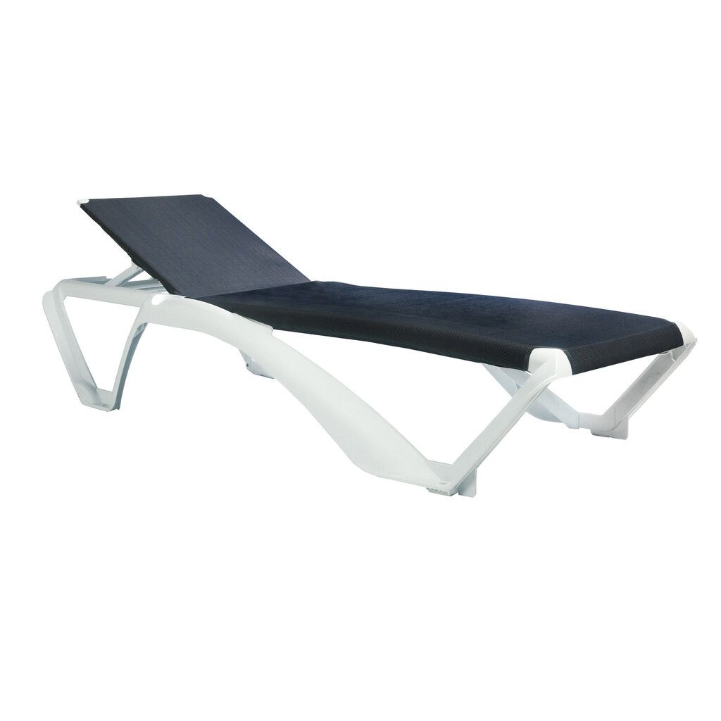 Resol Ligbed Marina Club wit frame met helder blauw textileen SALE