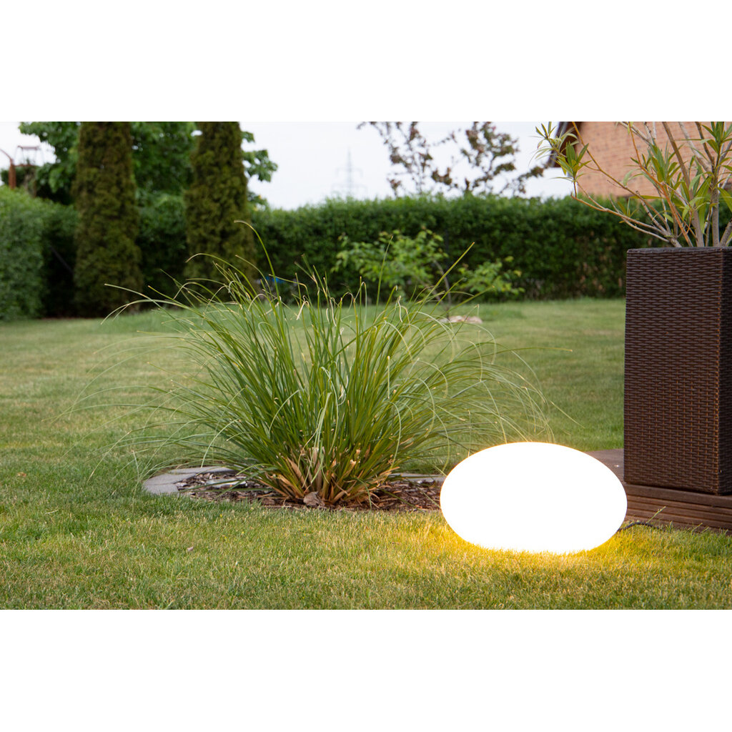 8 seasons design Kunststof waterbestendige ovale solar lamp  SALE