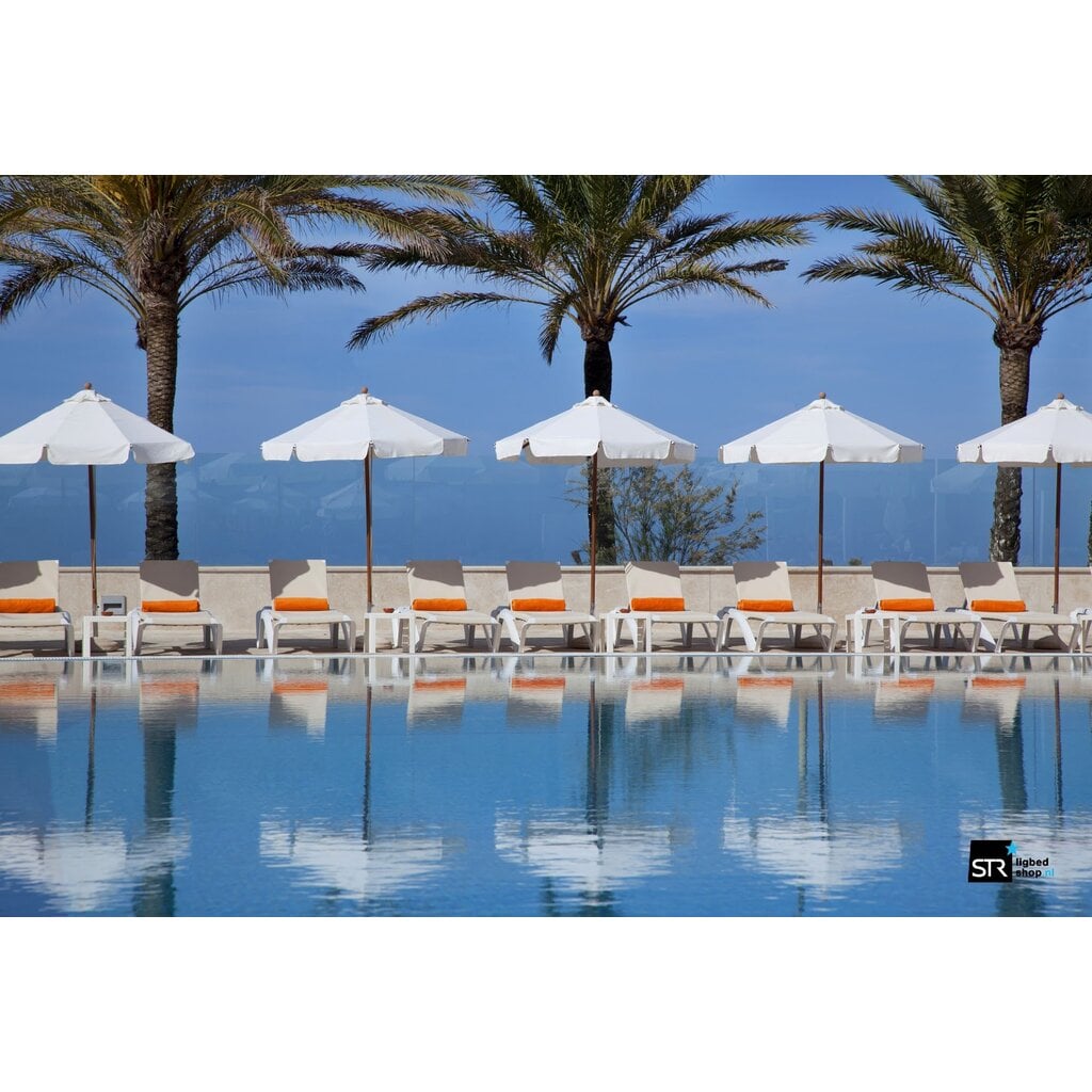 Resol Ligbed Marina Club donkergrijs frame met atlantisch blauw textileen SALE