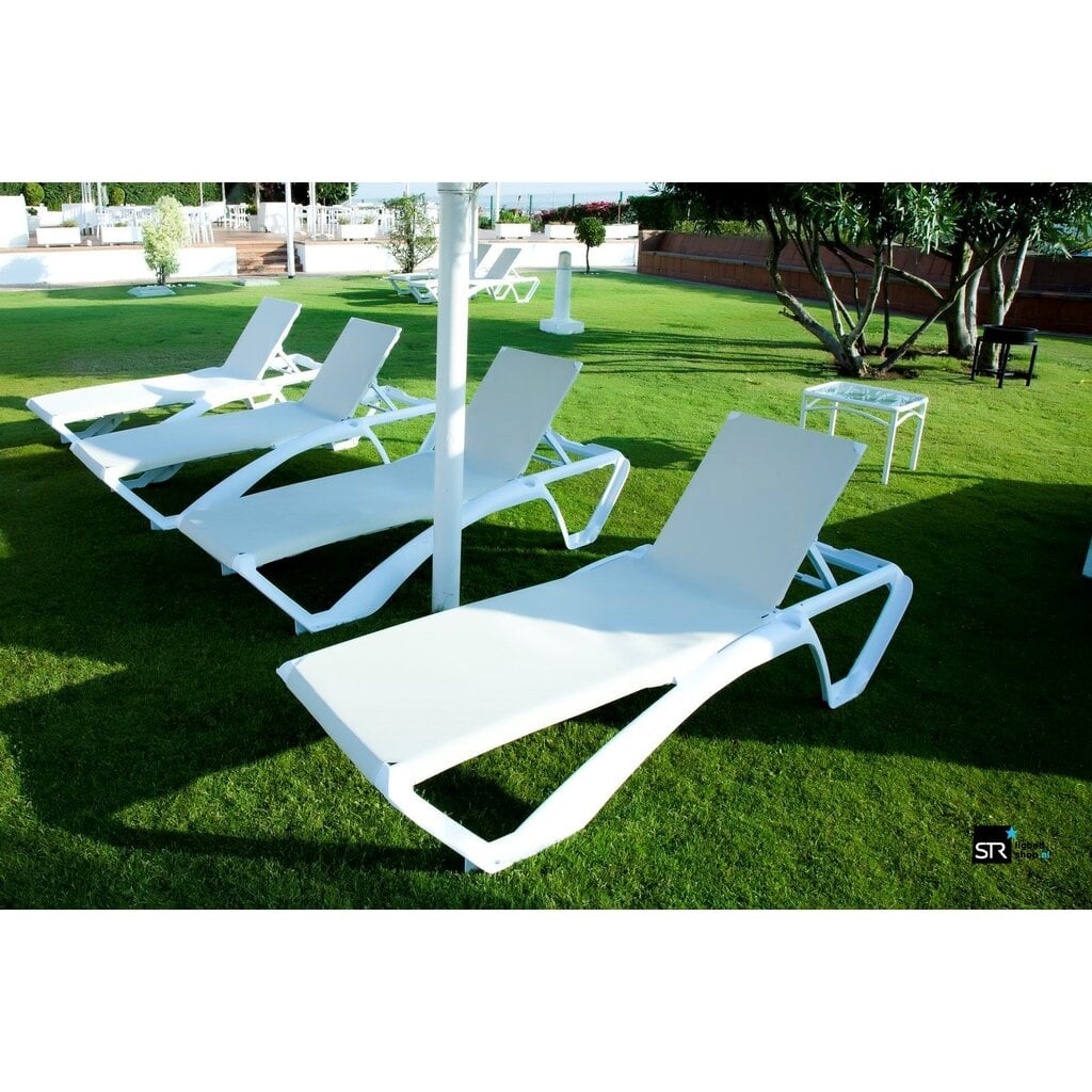 Resol Ligbed Marina Club donkergrijs frame met atlantisch blauw textileen SALE