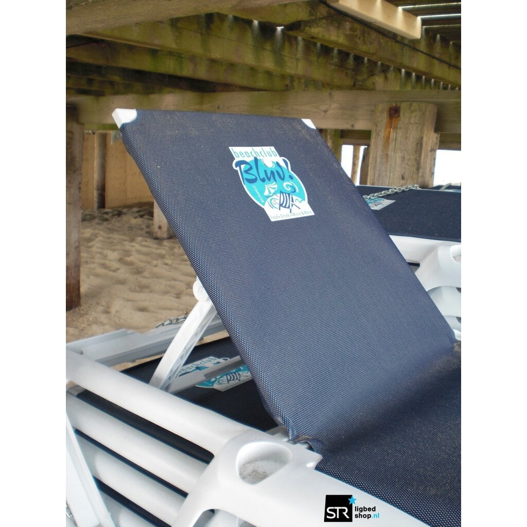 Resol Ligbed Marina Club donkergrijs frame met atlantisch blauw textileen SALE