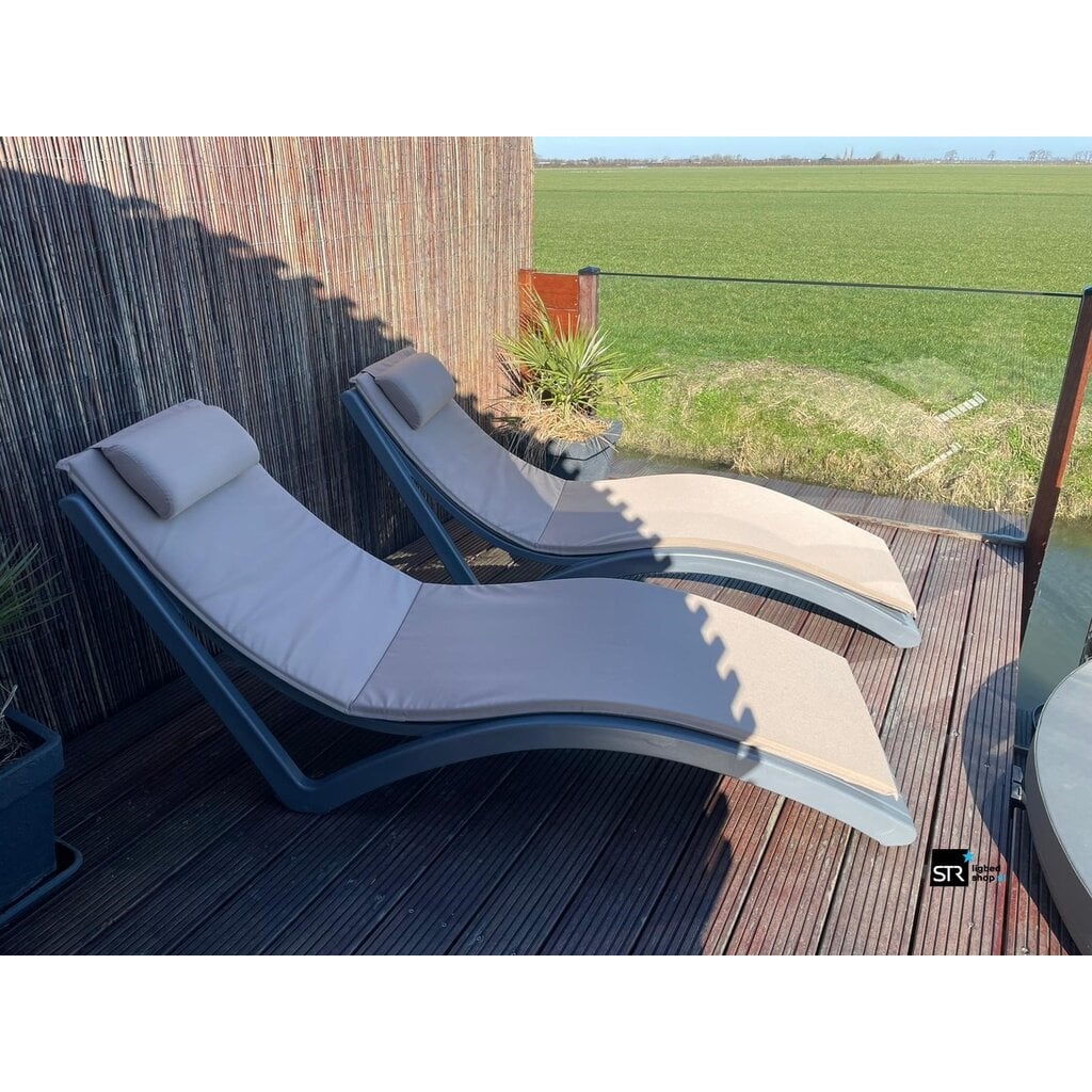 Siesta Ligbed Slim geheel weersbestendig kunststof  SALE