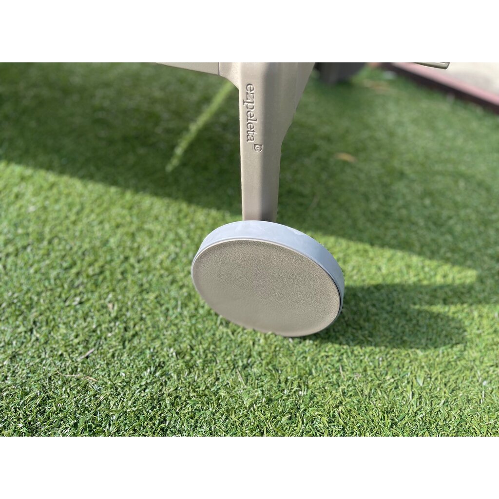 Ezpeleta Aluminium ligbed Lago met textileen en grote wielen