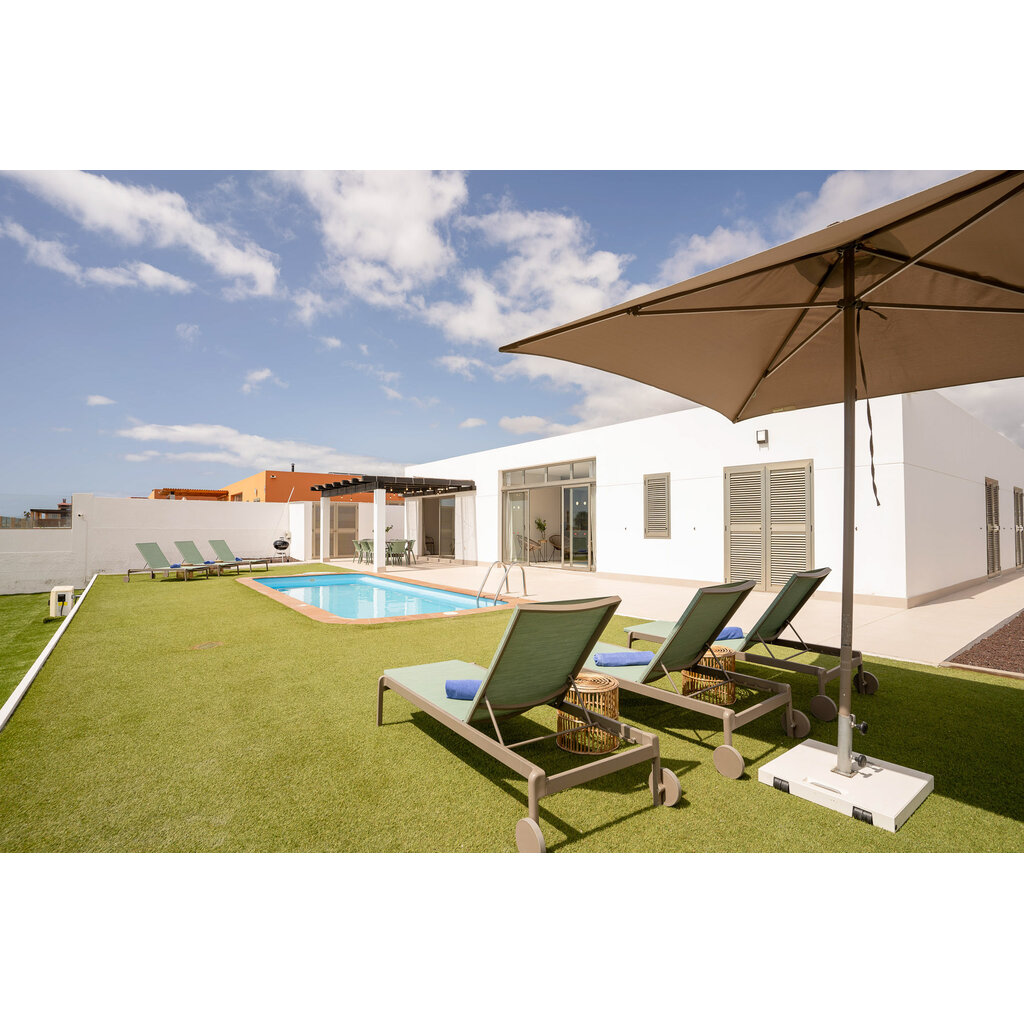 Ezpeleta Aluminium ligbed Lago met textileen en grote wielen