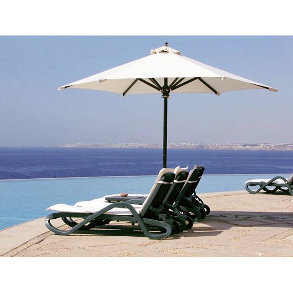 Nardi Ligbed SET Alfa antraciet frame - antraciet textileen en armleuning met luifel SALE