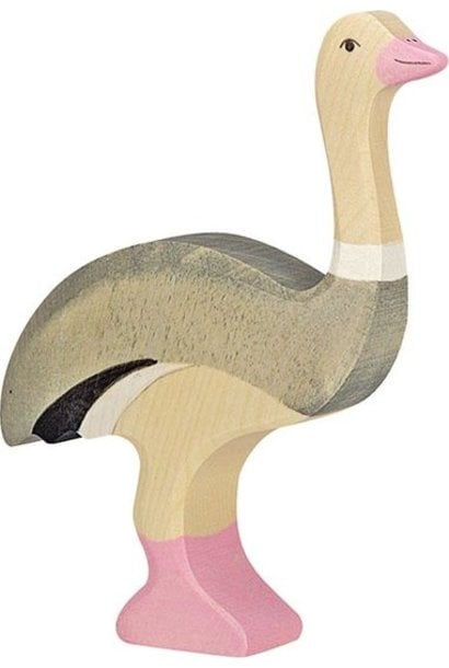 Holztiger Struisvogel