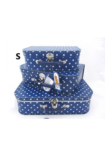 Koffer Blauw met Stip Maat S