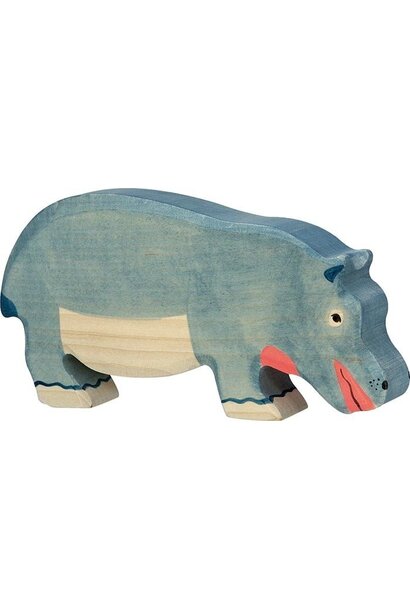 Holztiger Nijlpaard Grazend