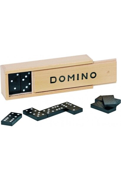 Goki Spel Domino in houten box