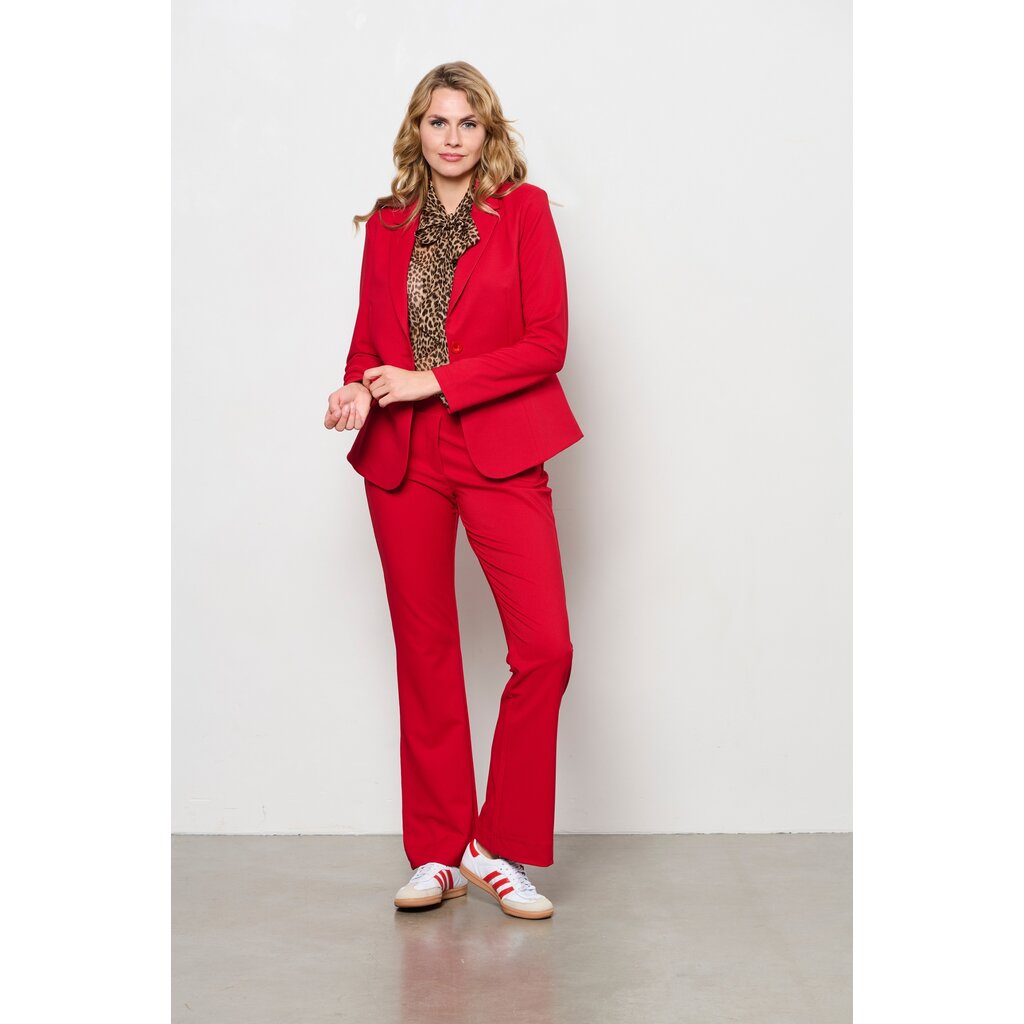 &Co Broek Charlie Twill Red