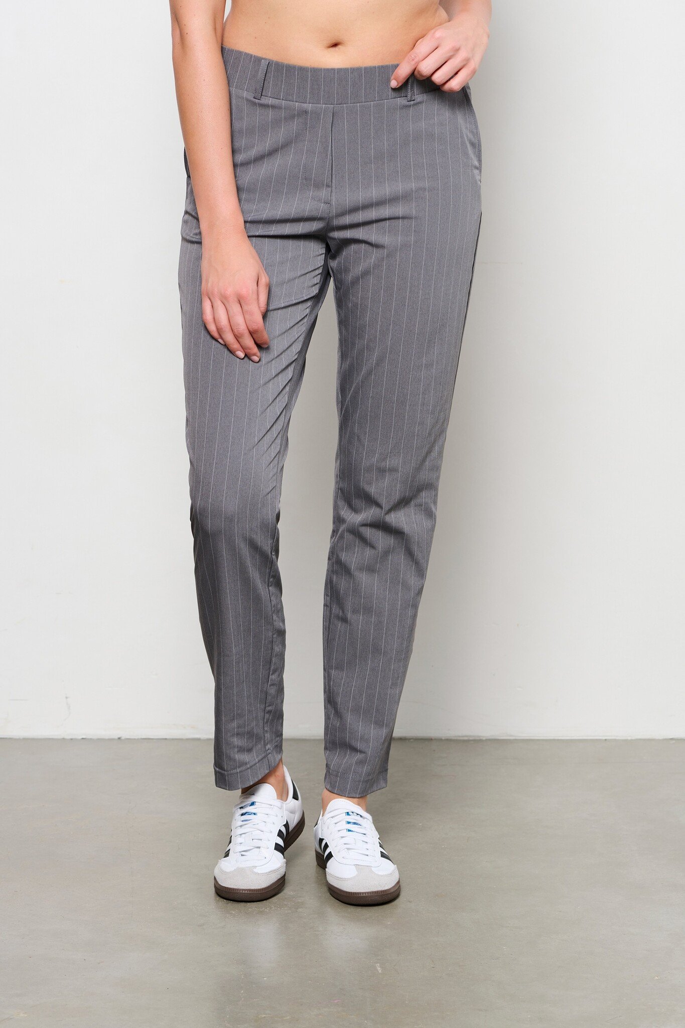 &Co Broek Posie Stripe Gray