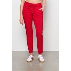 &Co Broek Penny Twill Red