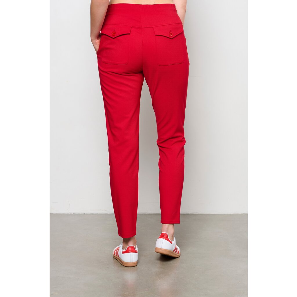 &Co Broek Penny Twill Red