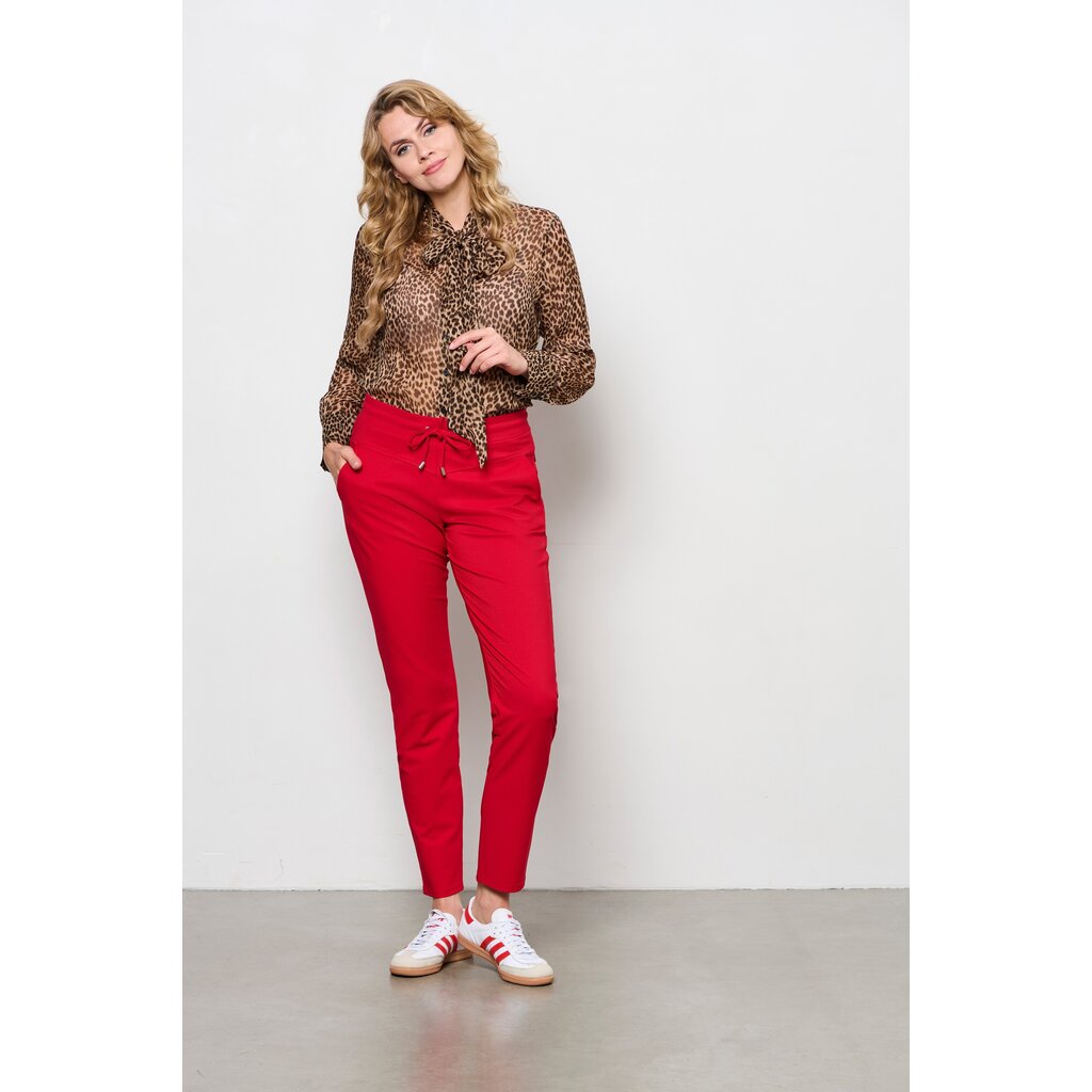 &Co Broek Penny Twill Red