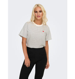 JDY T-shirt Pisa White/grey
