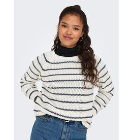 JDY Trui Ellen White/blue