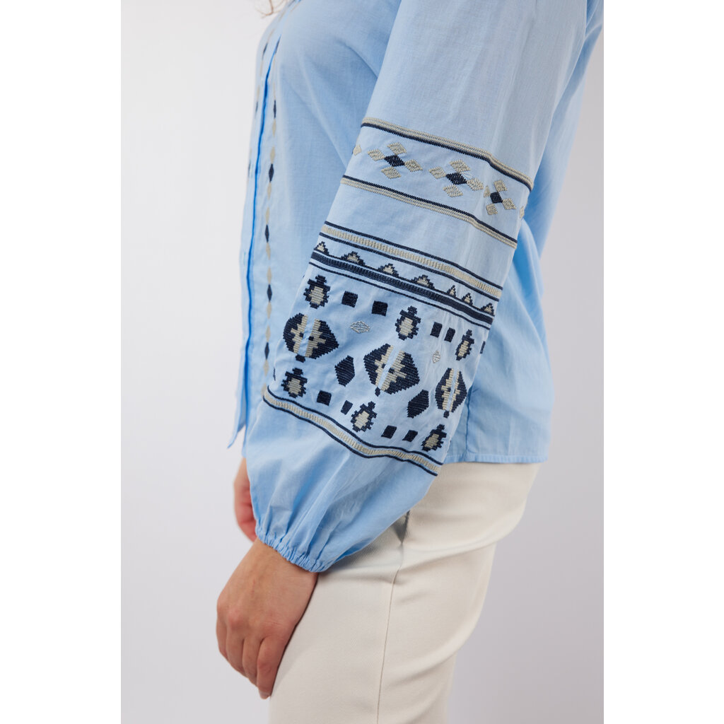 C&S the label Cascade blouse Blue