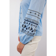 C&S the label Cascade blouse Blue