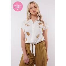 C&S the label Blouse Portofino White