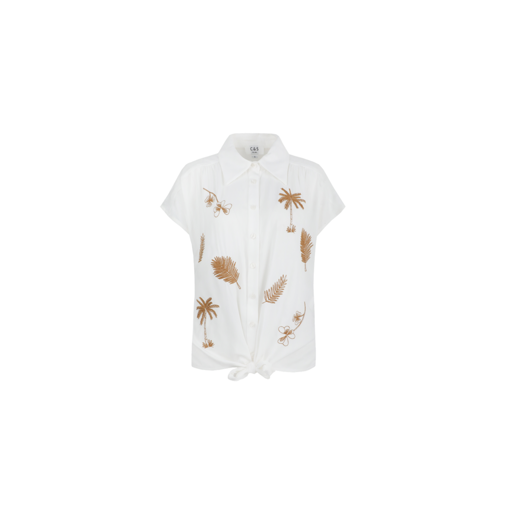 C&S the label Blouse Portofino White