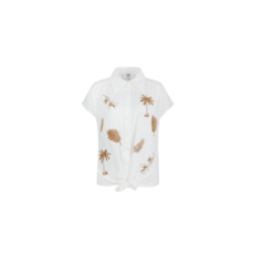 C&S the label Blouse Portofino White