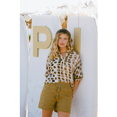 C&S the label Short Madrid Olive