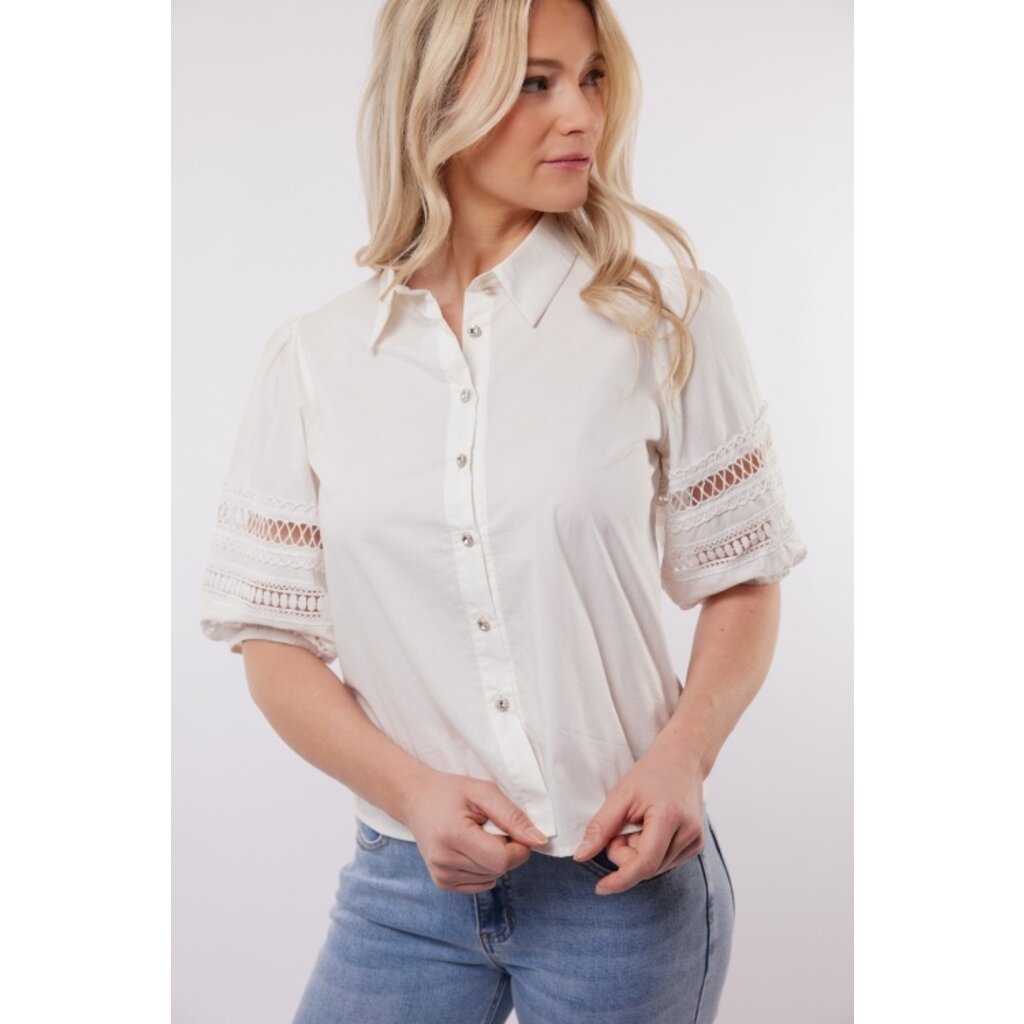 C&S the label Blouse Santa Cruz White