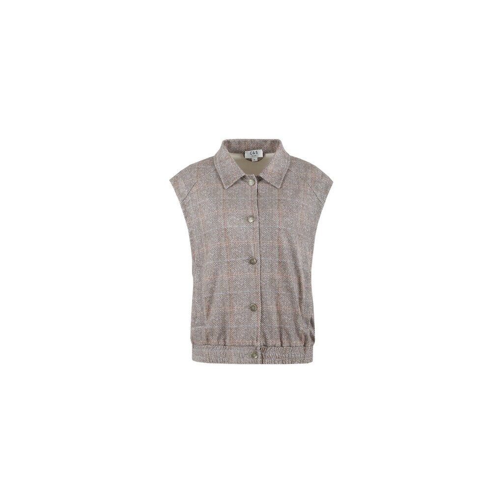 C&S the label Gilet Guusje Camel