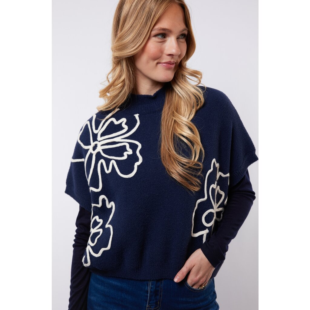 C&S the label Gilet Violette Blue