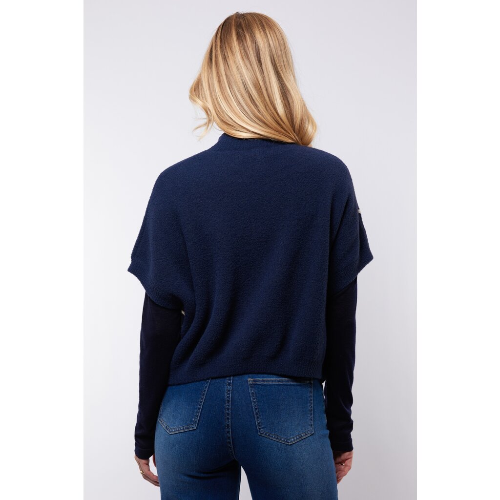 C&S the label Gilet Violette Blue