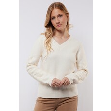 C&S the label Trui Katja Wool White