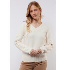 C&S the label Trui Katja Wool White