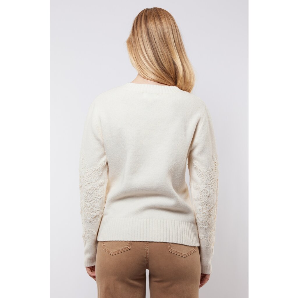 C&S the label Trui Katja Wool White