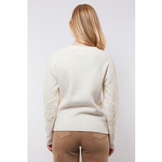 C&S the label Trui Katja Wool White