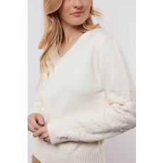 C&S the label Trui Katja Wool White