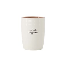 Zusss koffiemok cafe de happiness wit/zwart