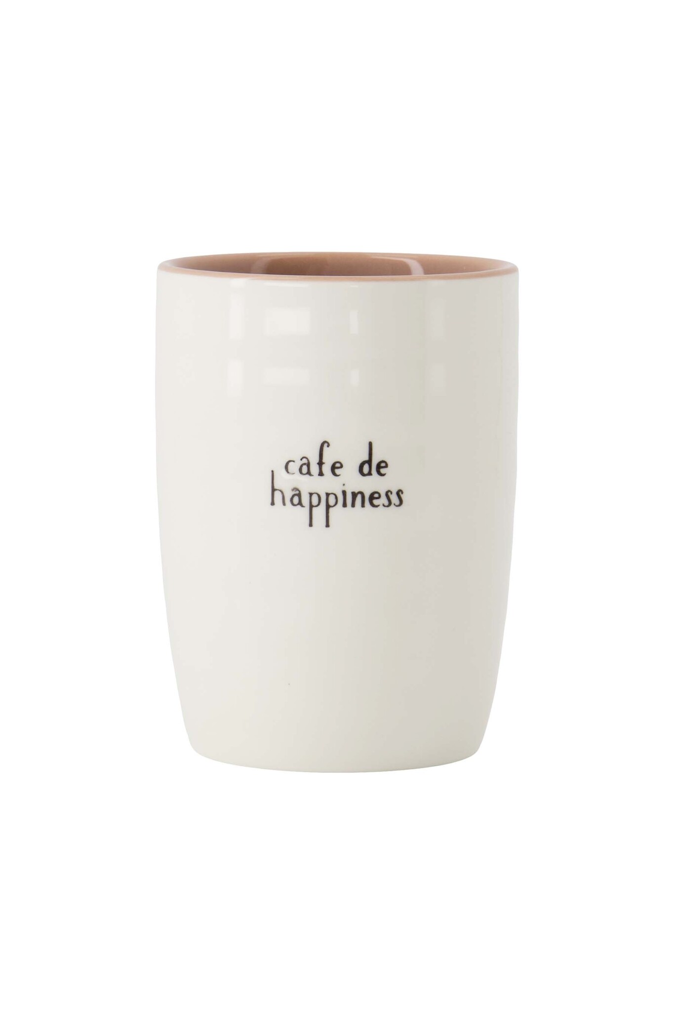 Zusss koffiemok cafe de happiness wit/zwart