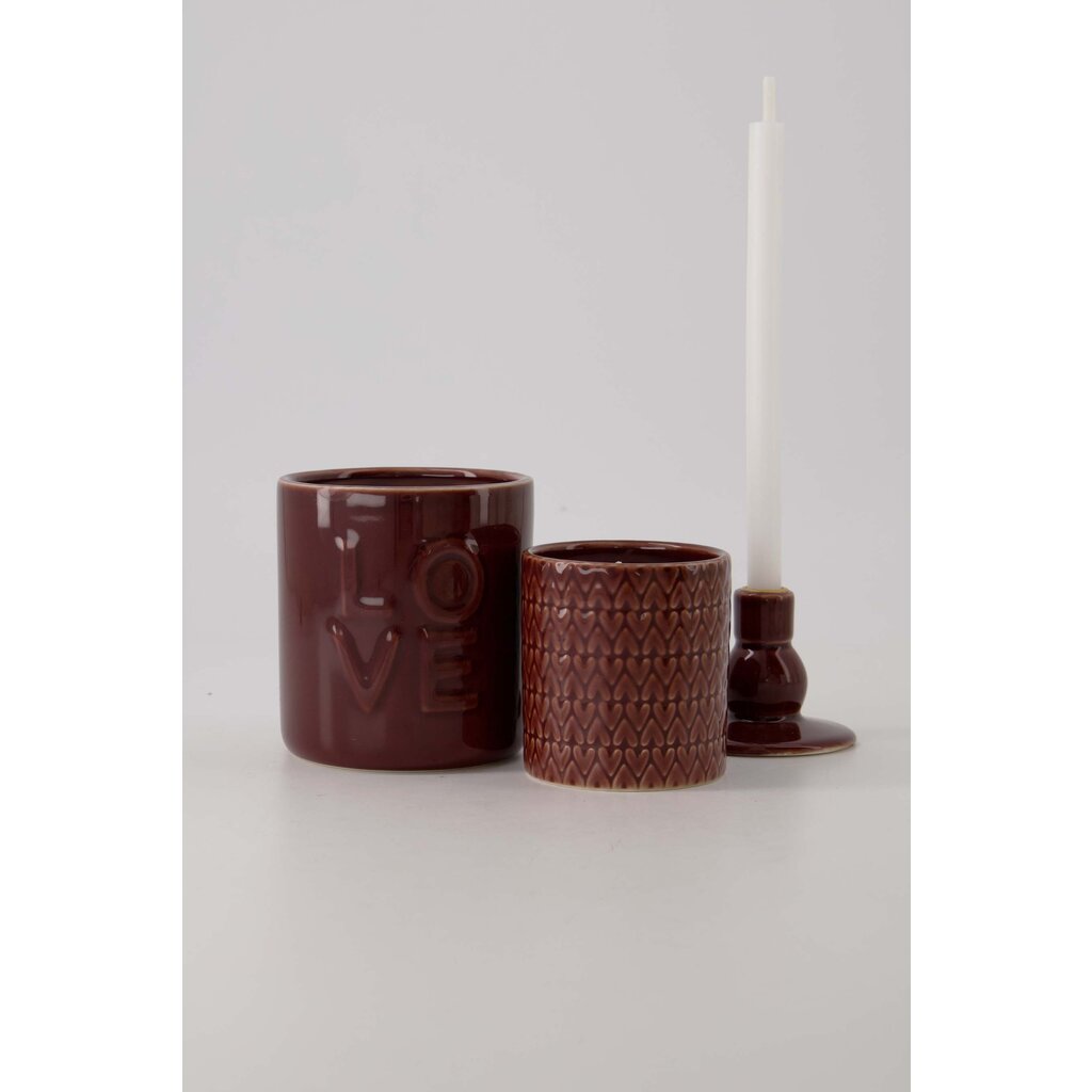 Zusss geurkaars keramiek hartjes