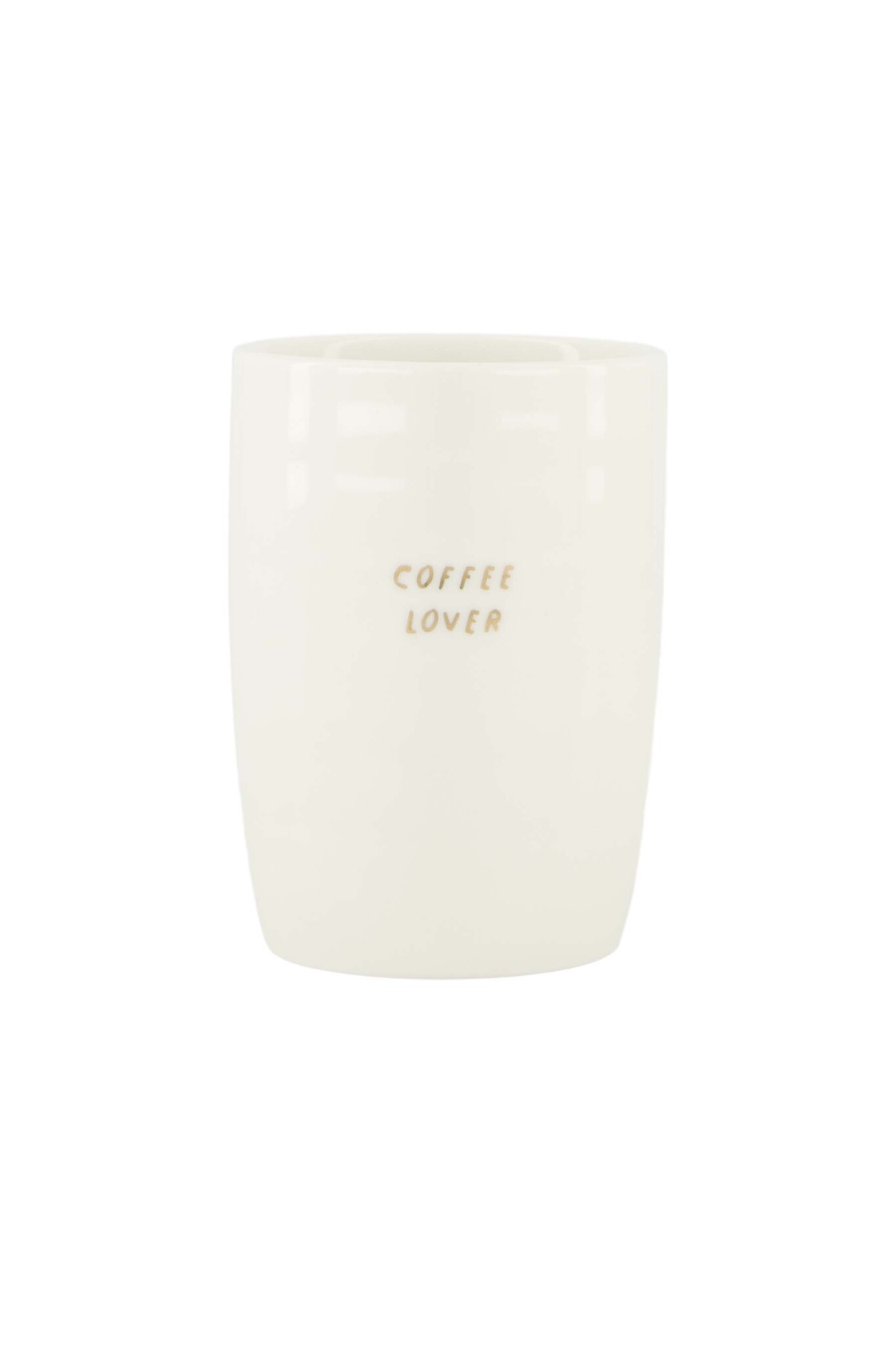 Zusss koffiemok coffee lover wit/goud