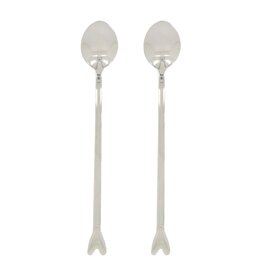 Zusss set van 2 lange lepels hartje