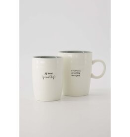 Zusss koffiemok je bent geweldig wit/grijsblauw