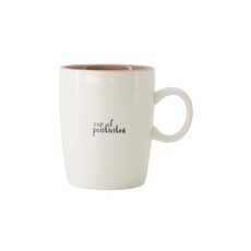 Zusss theemok cup of positivitea wit/lila/zwart