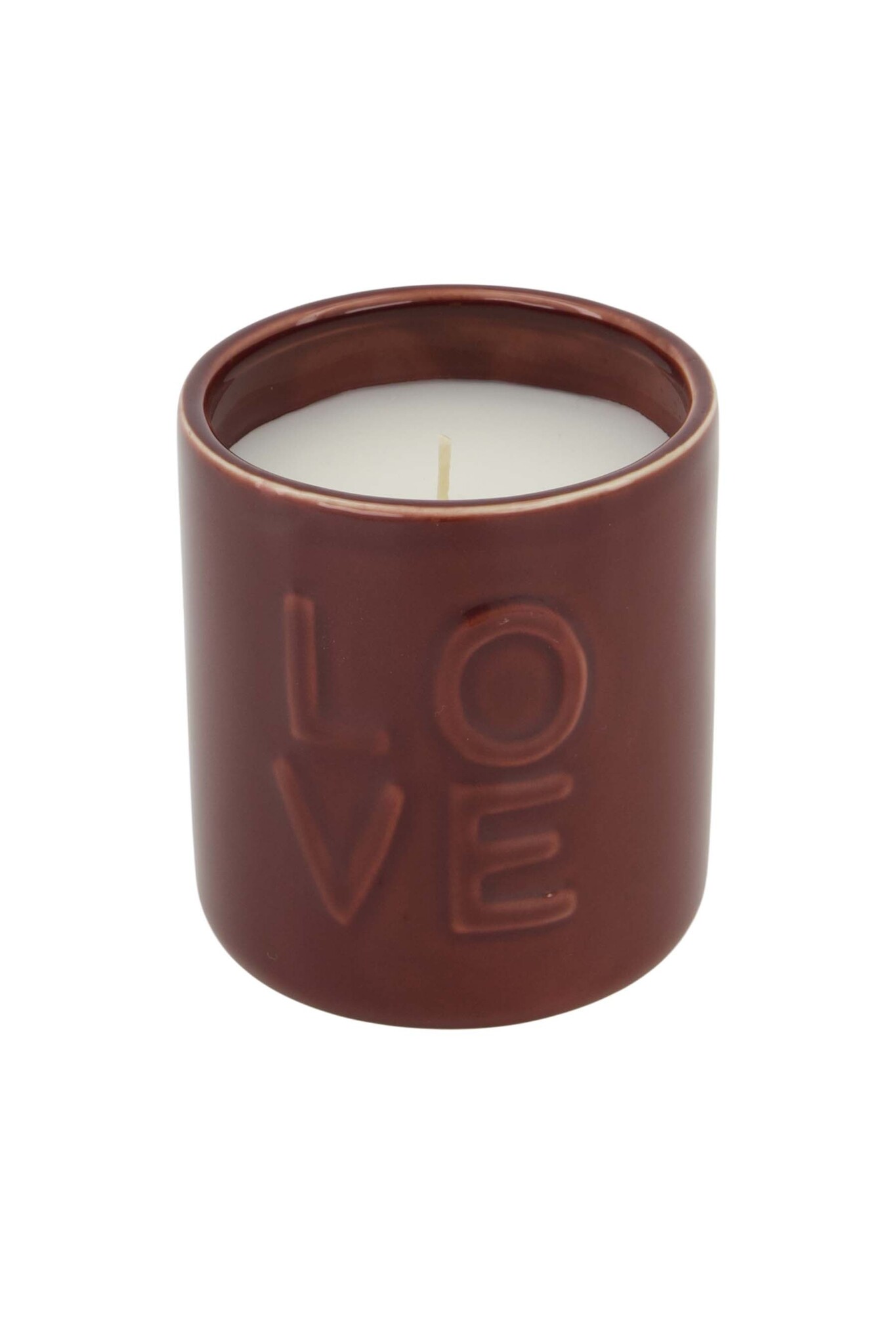 Zusss geurkaars keramiek love