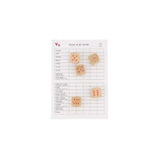 Zusss spelletje yahtzee wit/rood